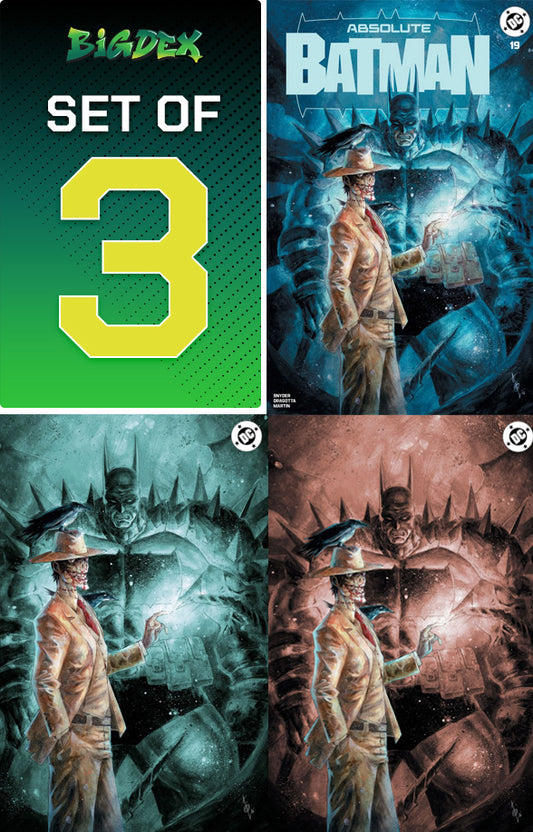 Absolute Batman #19 Alan Quah Big Dex Comics Exclusive Trade Virgin Foil Variant Set of 3 covers full set