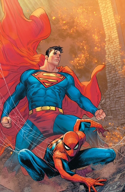 Spider-Man Superman #1 Marco Checchetto Big Dex Comics Exclusive Virgin Variant Cover